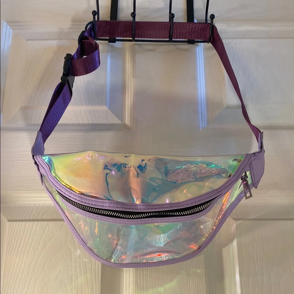 Holographic Iridescent Fanny Belt Bag - Picture 3 of 9